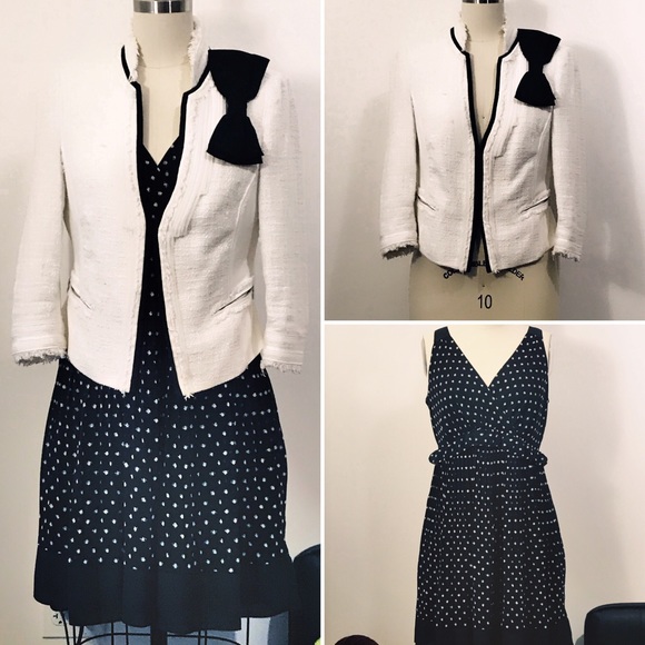 Pleated dot dress with frill detail - Picture 5 of 5